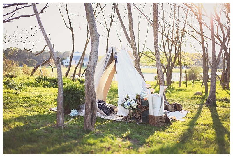 Woodsy Bohemian Spring Styled Bridal Shoot // Little Miss Lovely // Tent Photo Shoot
