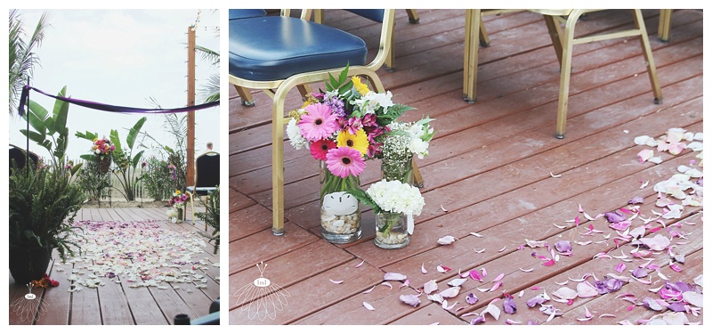 little miss lovely // ocean city md wedding florist // clarion wedding // pew row flowers
