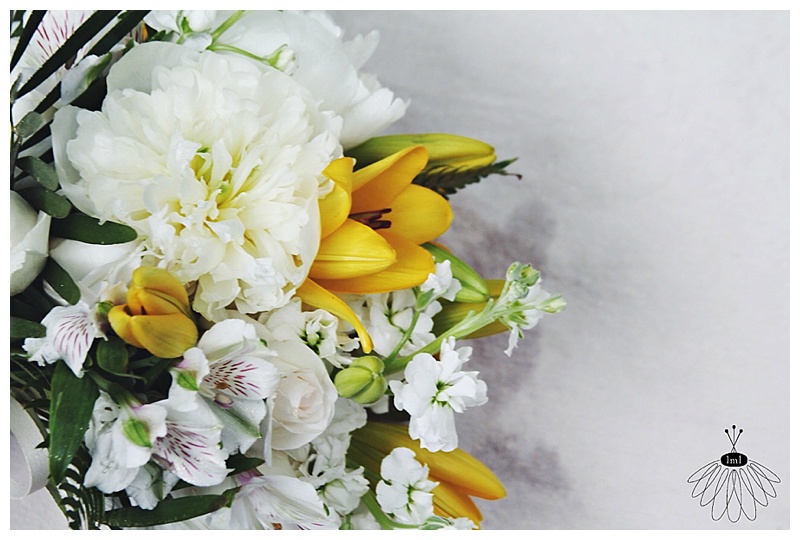 little miss lovely // wedding florist // ocean city, md // seacrets wedding // tropical beach wedding // yellow white bouquet