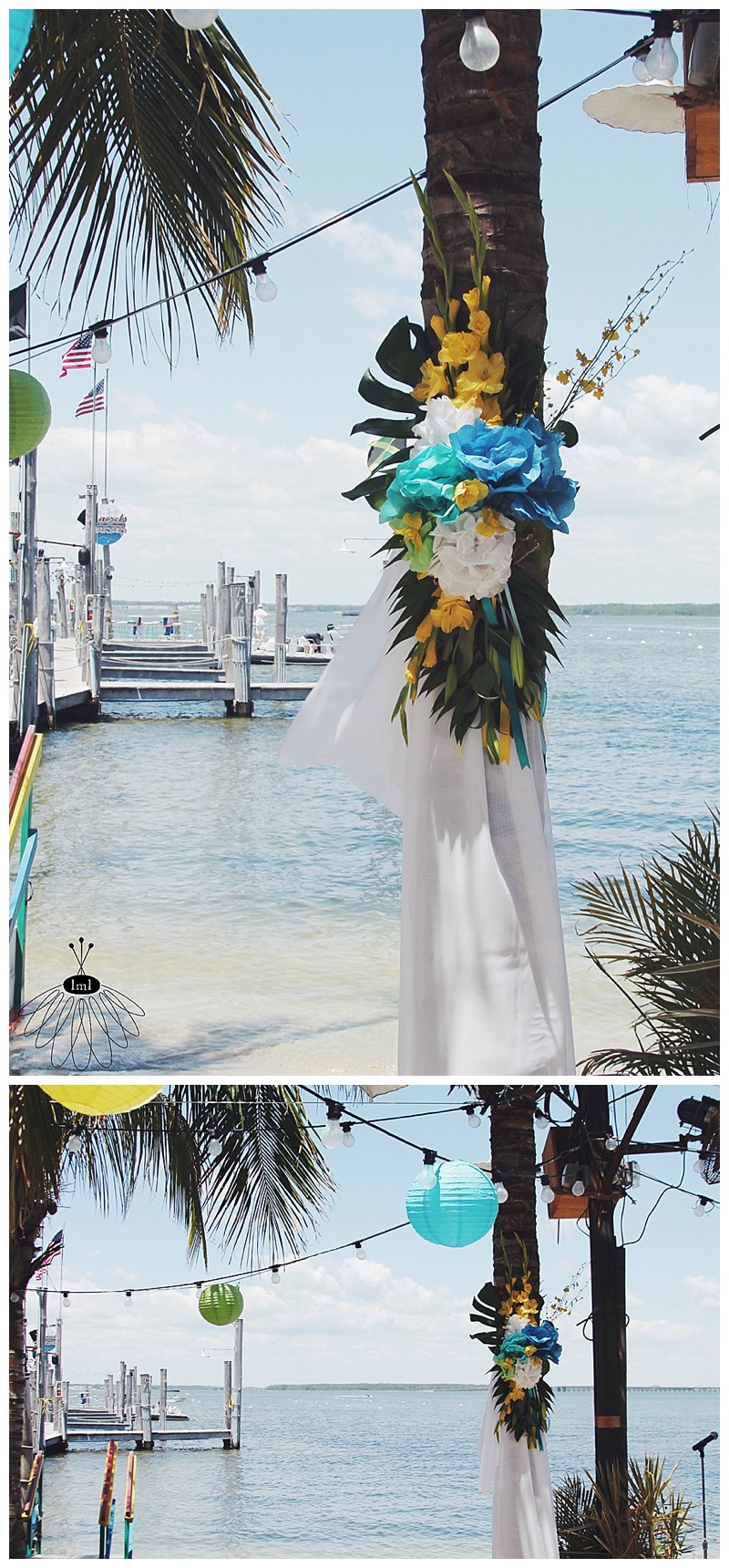 little miss lovely // wedding florist // beach wedding // seacrets // ocean city, md