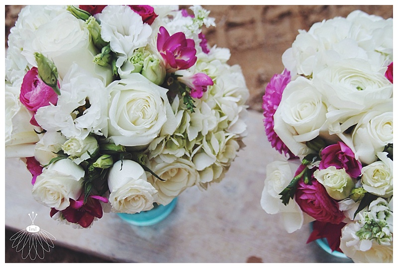 Little Miss Lovely // Ocean City Maryland Wedding Florist Pink and White bouquets