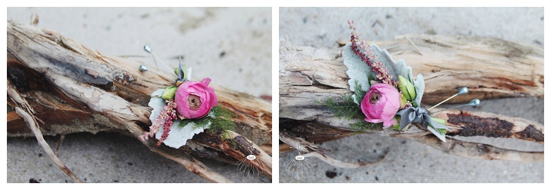 little miss lovely // ocean city maryland wedding florist ranunculus dusty miller boutonniere