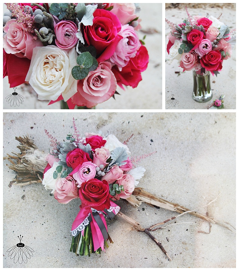 little miss lovely // ocean city maryland wedding florist pink and white bouquet