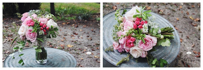 little miss lovely // berlin maryland wedding florist pink cream vintage style bouquet