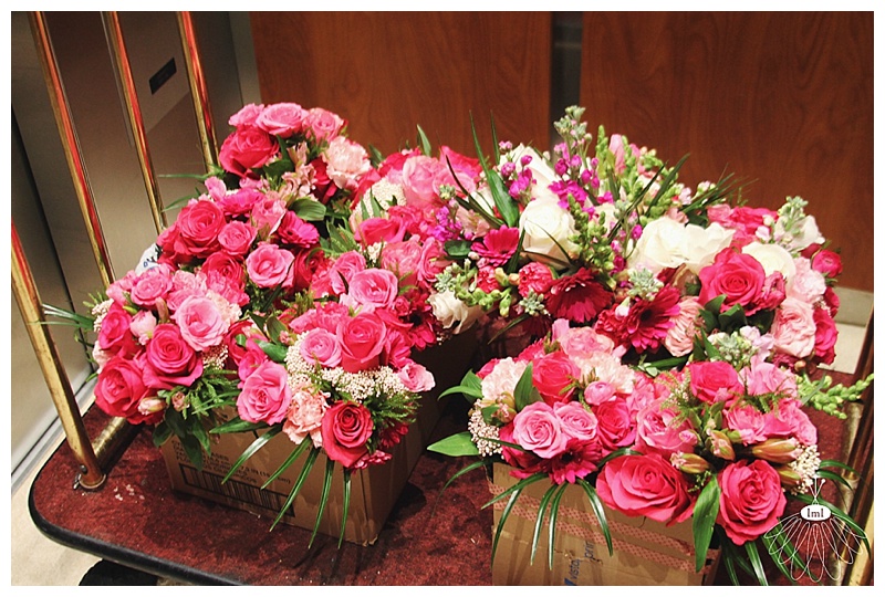 little miss lovely // ocean city maryland wedding florist // pink bridal wedding bouquets