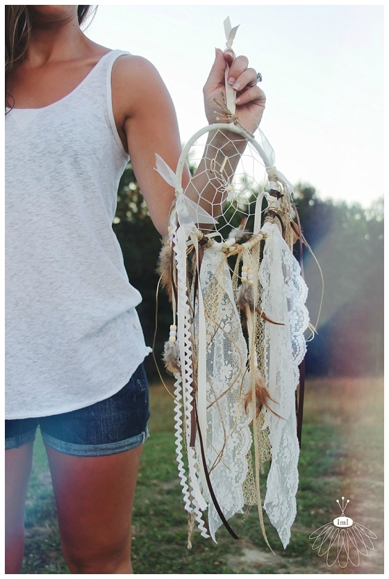 little miss lovely // hand made dream catcher // feathers and seashells // ocean city maryland