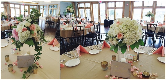 little miss lovely floral design // ocean pines yacht club wedding